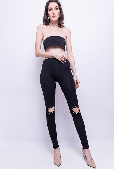 Wholesaler Vera Fashion - Leggings with eyelets