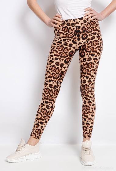 Grossiste Vera Fashion - Leggings à imprimé léopard