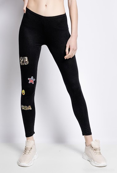 Grossiste Vera Fashion - Leggings avec patchs