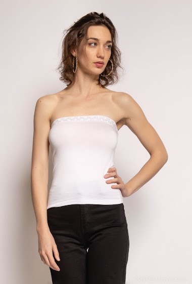 Wholesaler Vera Fashion - Tube top with strass