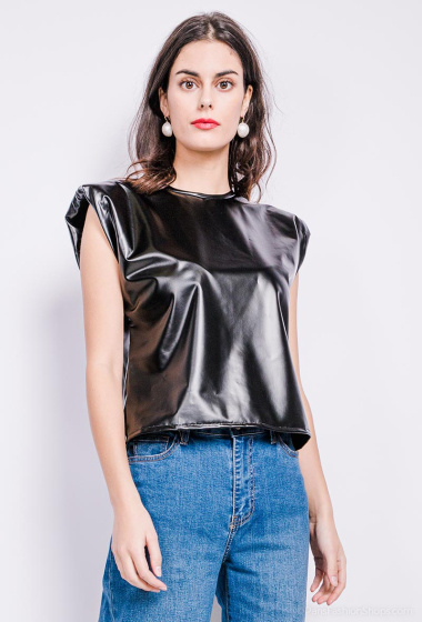 Wholesaler Vera & Lucy - Fake leather tank top