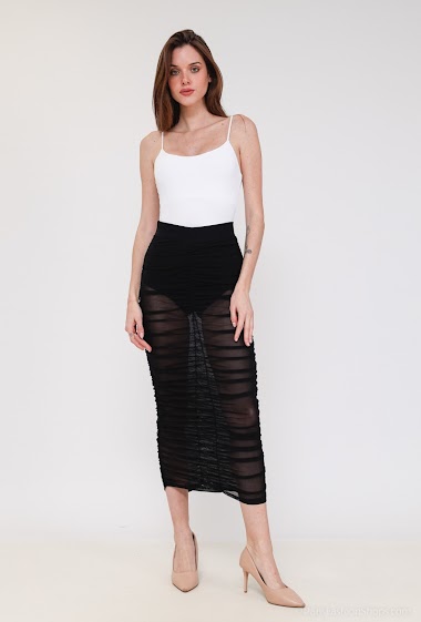 Wholesalers Vera & Lucy - Mesh ruched skirt