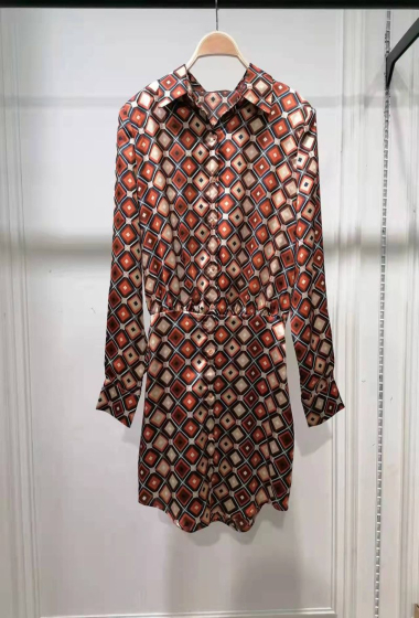 Wholesaler Vera & Lucy - Printed shirt dress