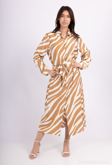 Wholesaler Vera & Lucy - Zebra shirt dress