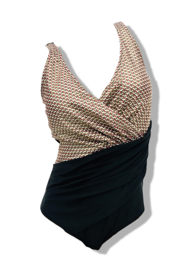 Wholesaler Very Zen - Plus Size Geometric Print 1-Piece Swimsuit