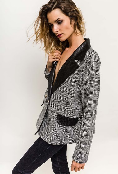 Wholesaler Veti Style - Check blazer