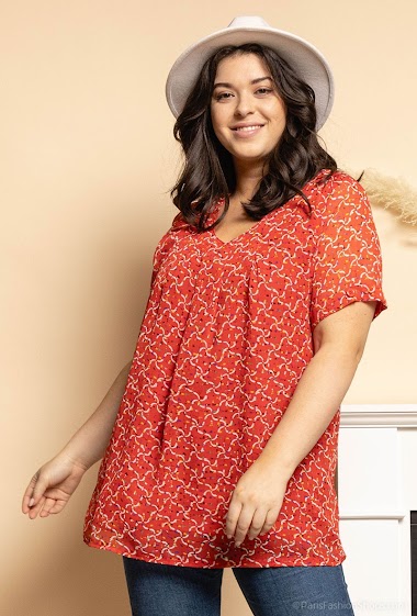 Wholesaler Veti Style - Flower print blouse