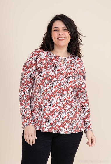 Wholesaler Veti Style - Floral print blouse