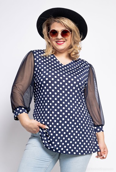 Großhändler Veti Style - Spotted blouse