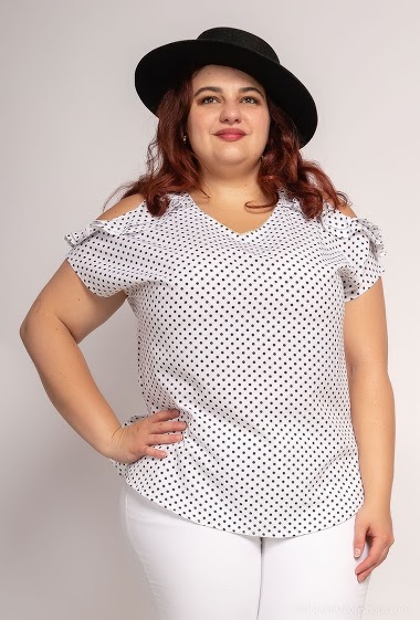 Wholesaler Veti Style - Spotted blouse