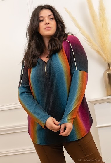Wholesaler Veti Style - Rainbow blouse