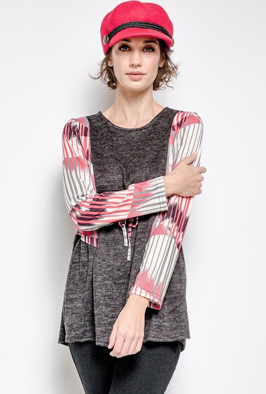 Großhändler Veti Style - Bluse aus Bi-Material