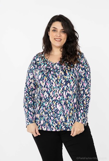 Wholesaler Veti Style - blouses printed with sequins