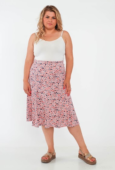 Wholesaler Veti Style - Printed midi skirt