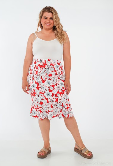 Wholesaler Veti Style - Printed stretch skirt