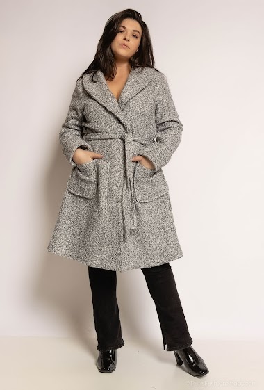 Grossiste Veti Style - Manteau en laine bouclée