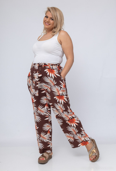 Wholesaler Veti Style - Loose printed pants with belt
