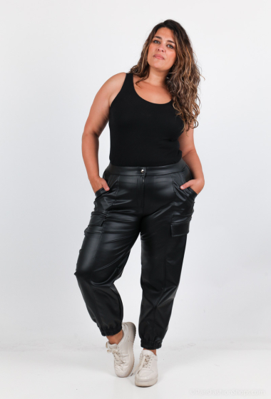 Wholesaler Veti Style - Faux leather pants