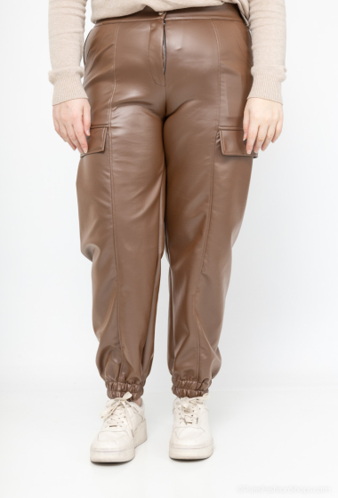 Grossiste Veti Style - Pantalons simili  cuir cargo