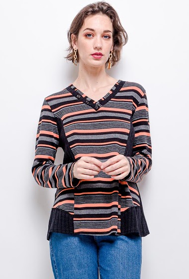 Großhändler Veti Style - Striped sweater
