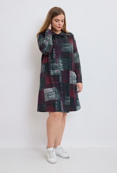 Wholesaler Veti Style - Printed knit dress