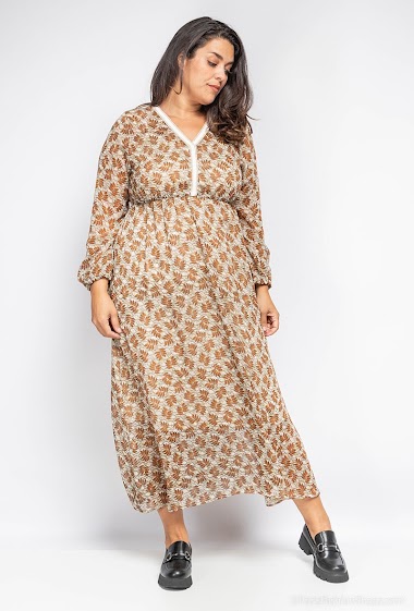 Wholesaler Veti Style - Long printed dress