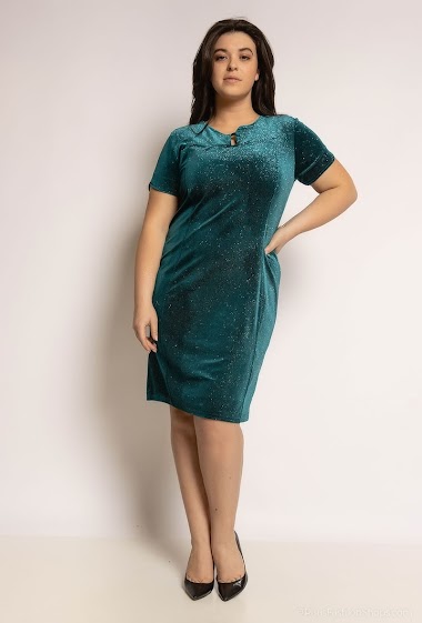 Wholesaler Veti Style - Sparkly velvet dress
