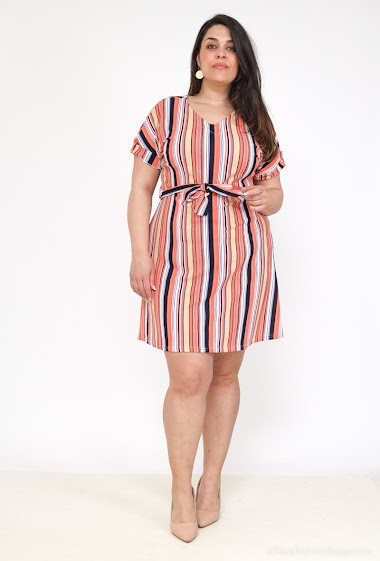 Wholesaler Veti Style - Striped dress