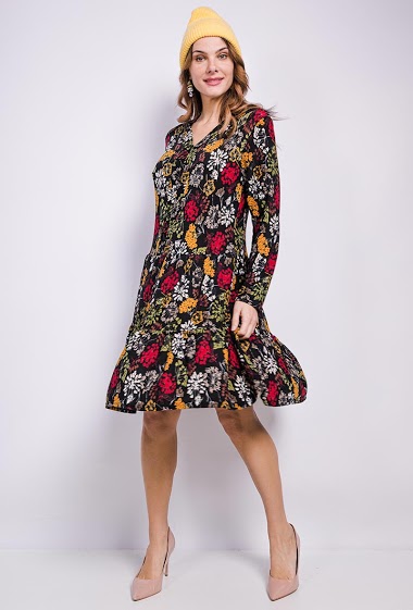 Wholesaler Veti Style - Flower print dress