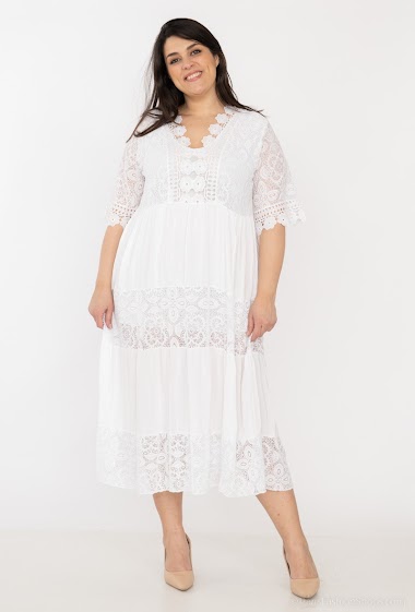 Wholesaler Veti Style - long lace dress