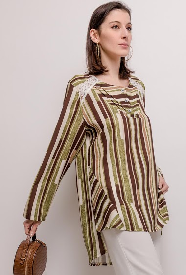 Wholesaler Veti Style - Striped blouse