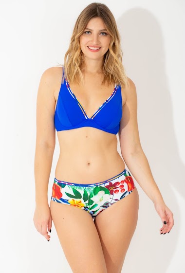 Wholesaler Vidoya Swimwear - One-piece swimming costume with floral print.