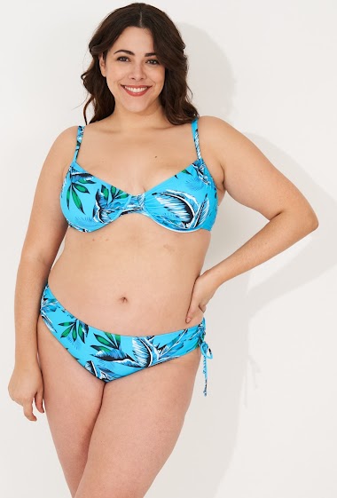 Großhändler Vidoya Swimwear - Plus-size 2-piece swimsuit - tropical leaf