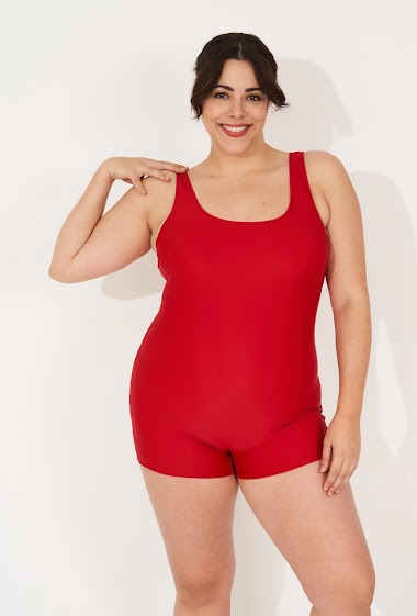 Großhändler Vidoya Swimwear - One-piece swimming costume combishort large size.