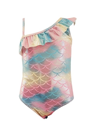 Wholesalers Vidoya Swimwear - Girl's one-piece swimsuit mermaid style