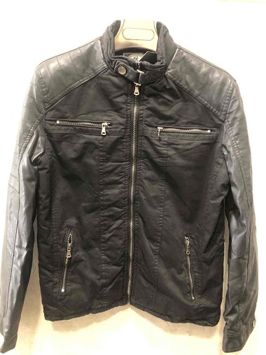 coton imitation leather jacket