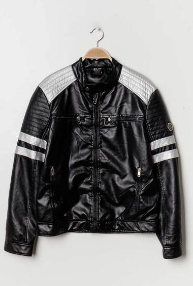 Wholesaler Vigoz - Biker fake leather jacket