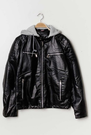 Großhändler Vigoz - Biker fake leather jacket