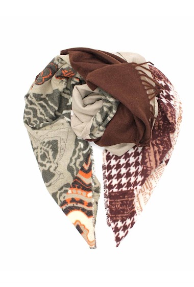 Wholesaler Vimoda - Square scarf Patchwork