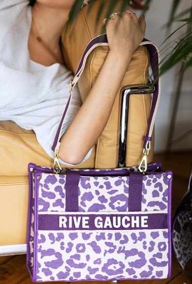 Rive Gauche handbag - leopard pattern