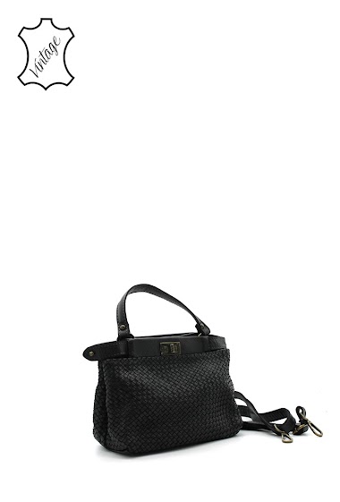 Wholesaler Vimoda - Vintage Leather Braided Handbag