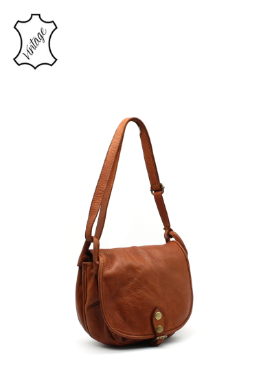 Wholesaler Vimoda - Vintage leather messenger bag