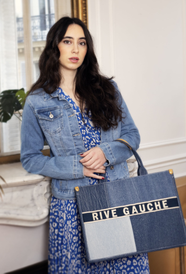 Sac cabas patchwork denim RIVE GAUCHE Vimoda Paris Fashion Shops