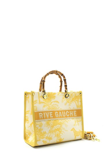 Rive Gauche bag with bamboo handles