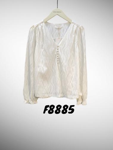 Wholesaler Vintage Dressing - WHITE SHIRT WITH EMBROIDERY