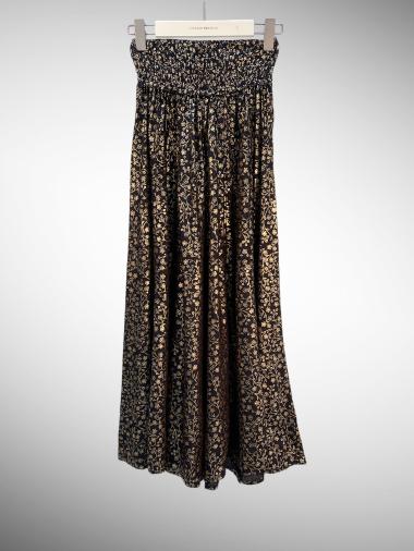 Großhändler Vintage Dressing - weite, bedruckte Hose