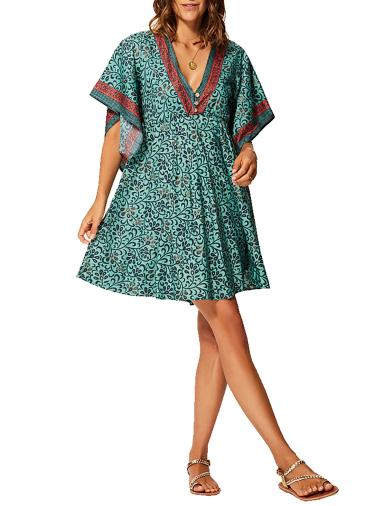 Wholesaler Vintage Dressing - SHORT PRINTED DRESS