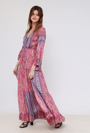 Wholesaler Vintage Dressing - PRINTED DRESS