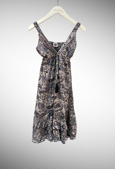 Grossiste Vintage Dressing - Robe sans manche courte