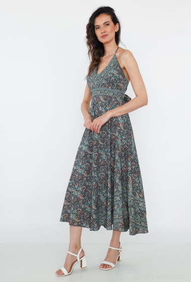 Wholesaler Vintage Dressing - backless printed dresses